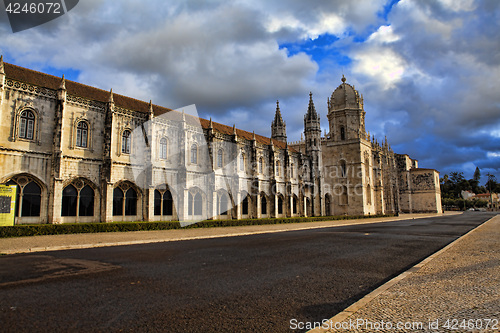 Image of Jeronimo monastery in lisbon, portugal . unesco world heritage s