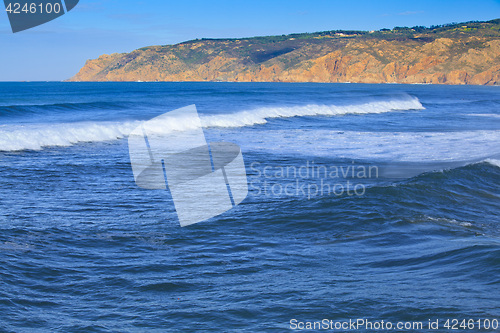 Image of Rocky Coast Extending into the Sea