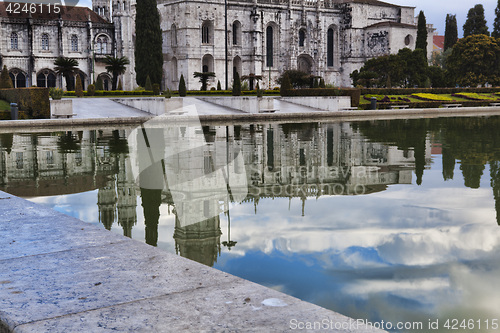 Image of Jeronimo monastery in lisbon, portugal . unesco world heritage s