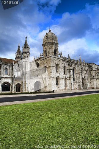 Image of Jeronimo monastery in lisbon, portugal . unesco world heritage s