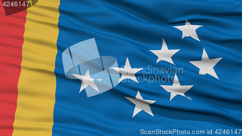 Image of Closeup of Durham City Flag