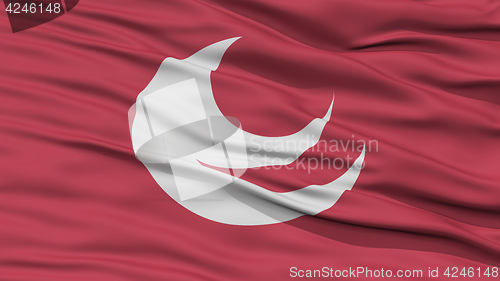 Image of Closeup Hiroshima Japan Prefecture Flag