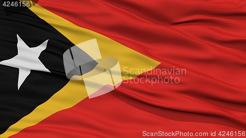 Image of Closeup East Timor Flag