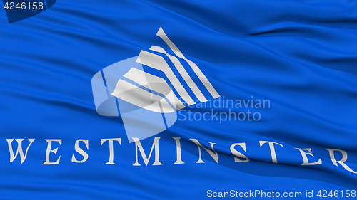 Image of Closeup of Westminster City Flag