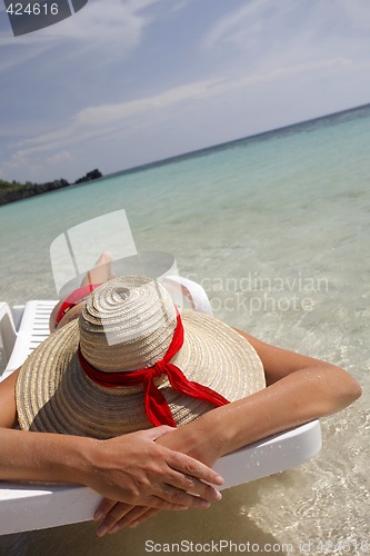 Image of Woman on the beach