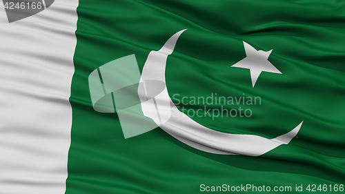 Image of Closeup Pakistan Flag