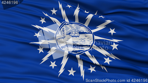 Image of Closeup of Buffalo City Flag