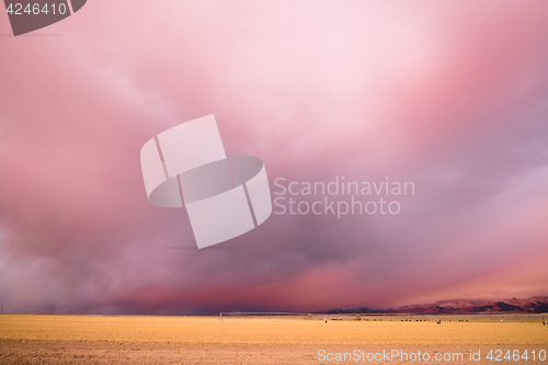 Image of Storm Clouds Gather Great Basin Utah Near Milford