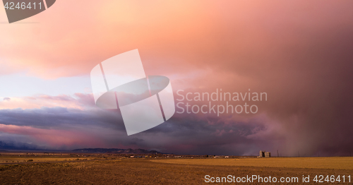 Image of Milford Utah Storm at Sunset Great Basin USA