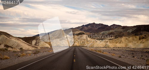 Image of Highway Death Valley National Park Pyramid Peak 