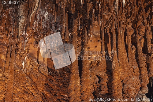 Image of Underground cave texture closeup photo