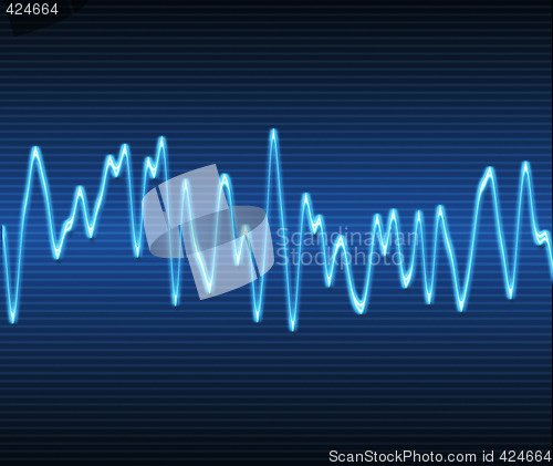 Image of electronic sine sound wave