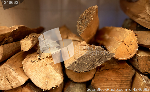 Image of close up of firewood