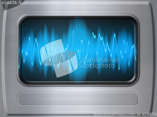 Image of sound wave metal