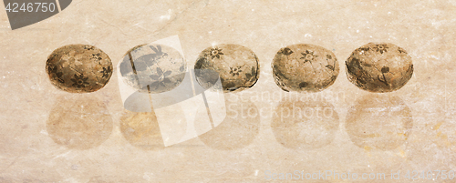 Image of Chocolate Easter eggs, isolated