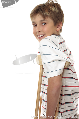 Image of Child using crutches