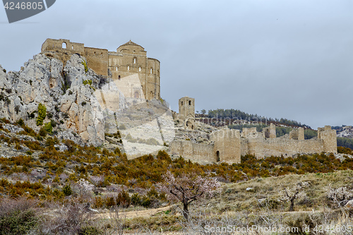 Image of Loarre Castle (Castillo de Loarre) in Huesca Province Aragon Spain