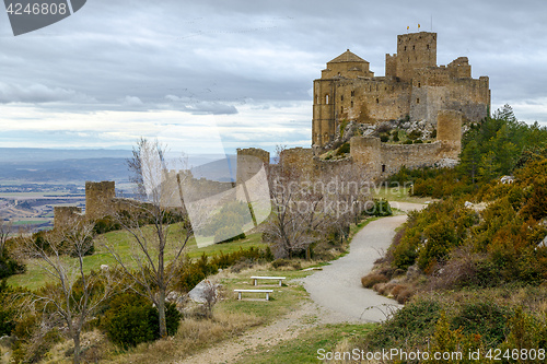 Image of Loarre Castle (Castillo de Loarre) in Huesca Province Aragon Spain