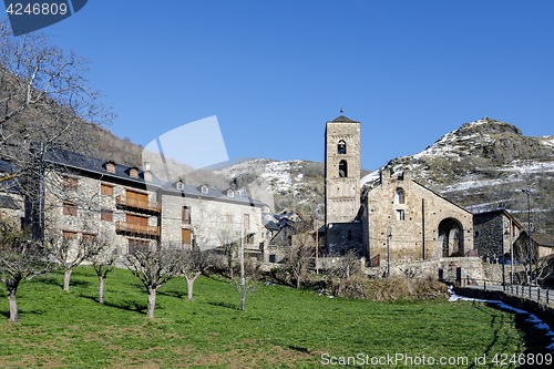 Image of Roman Church of the Nativity of the Mother of God of Durro (Catalonia - Spain).