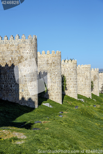 Image of Medieval city walls in Avila