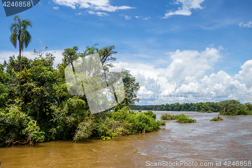 Image of Parana river at iguazu falls