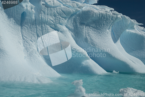 Image of Beautiful view of icebergs in Antarctica