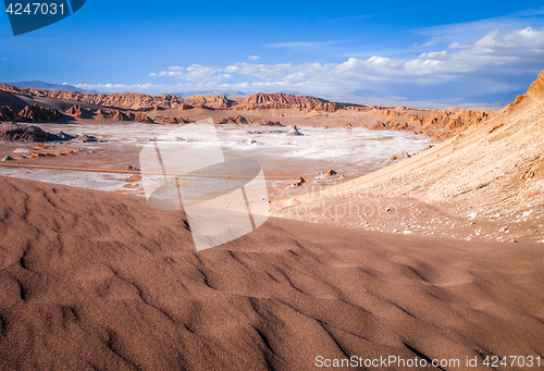 Image of Sand dunes in Valle de la Luna, San Pedro de Atacama, Chile