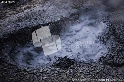 Image of Sol de manana hot mud in sud Lipez reserva, Bolivia