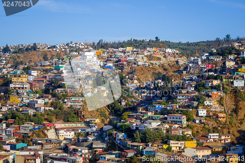 Image of Valparaiso cityscape, Chile