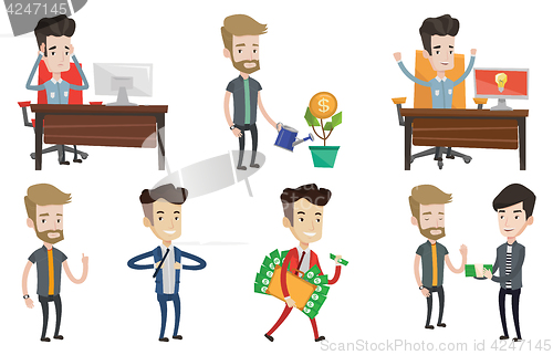 Image of Vector set of business characters.