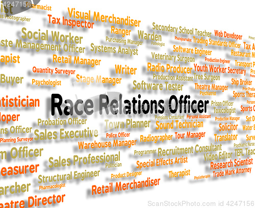 Image of Race Relations Officer Represents Ethnicity Hire And Hiring