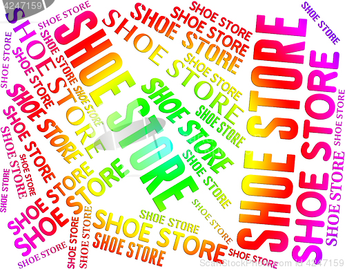 Image of Shoe Store Means Retail Sales And Buying