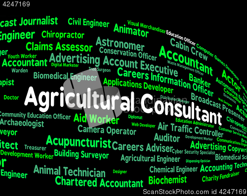 Image of Agricultural Consultant Indicates Position Farm And Job
