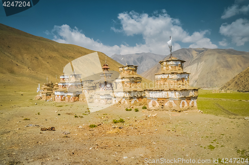 Image of Buildings in field