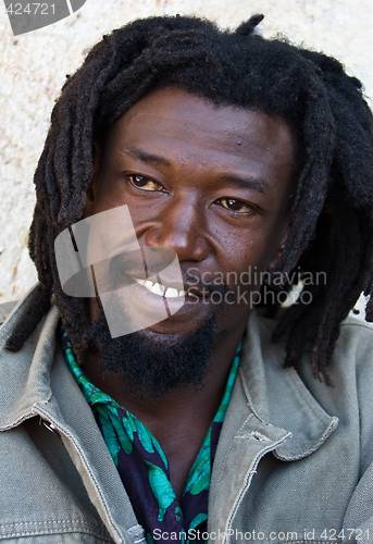 Image of Rastafarian portrait