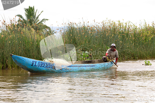 Image of Life in madagascar countryside on river