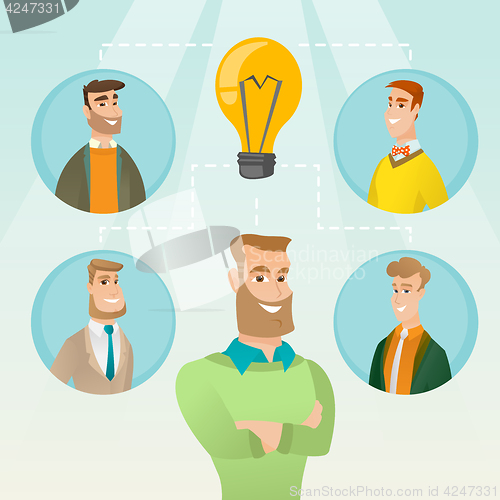 Image of Businessmen discussing business ideas.