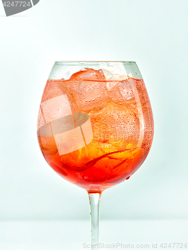 Image of Glass of aperol spritz cocktail