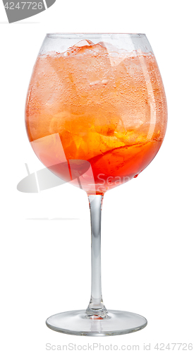 Image of glass of aperol spritz cocktail