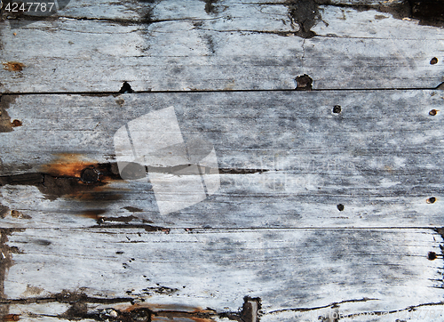 Image of old wooden boards on floor