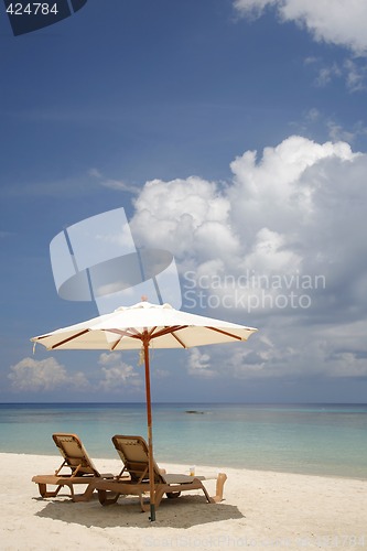 Image of Tropical Beach Scene