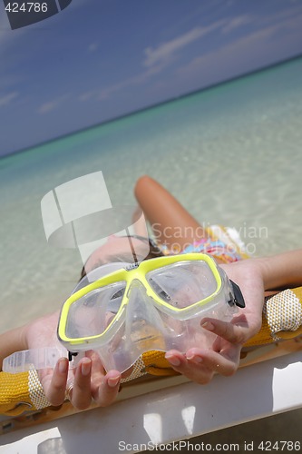 Image of Woman on the beach