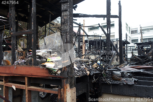Image of Deserted building after a fire