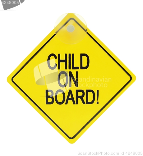 Image of Child on board sign