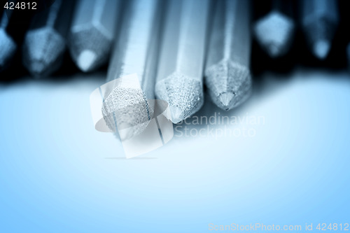 Image of Close-up pencil.