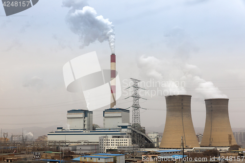 Image of Modern Powerplant producing heat