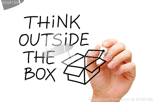 Image of Think Outside The Box Concept