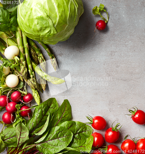 Image of various fresh vegetables