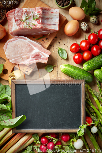 Image of fresh raw products