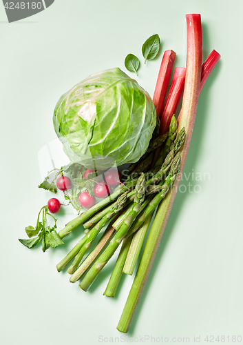 Image of composition of fresh vegetables